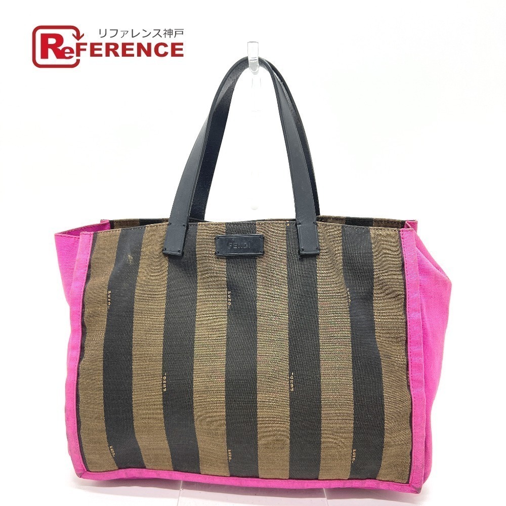 Fendi Pecan Tote Bag Shoulder Pouch Clutch Brown